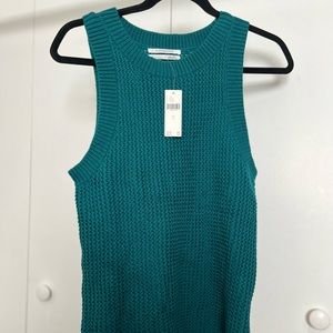NWT ANTHROPOLOGIE TEAL BLUE SWEATER TANK
